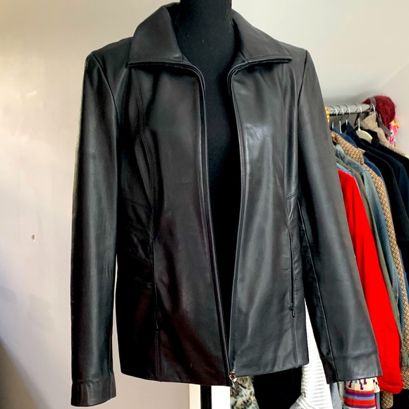 Nine West Leather Jacket- medium